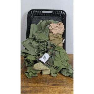 Military Fabric Lot Green Beige Camo – GI Joe‎ Clothes Sacks Shirts Pants DIY